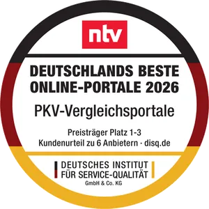 Siegel: Deutschlands Beste Online-Portale 2026 – PKV-Vergleichsportale